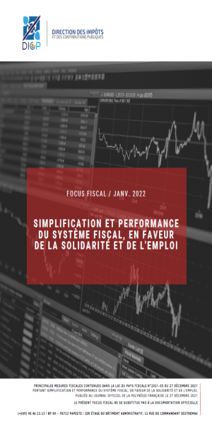 Simplification et performance du système fiscal, en faveur de la solidarité et de l'emploi